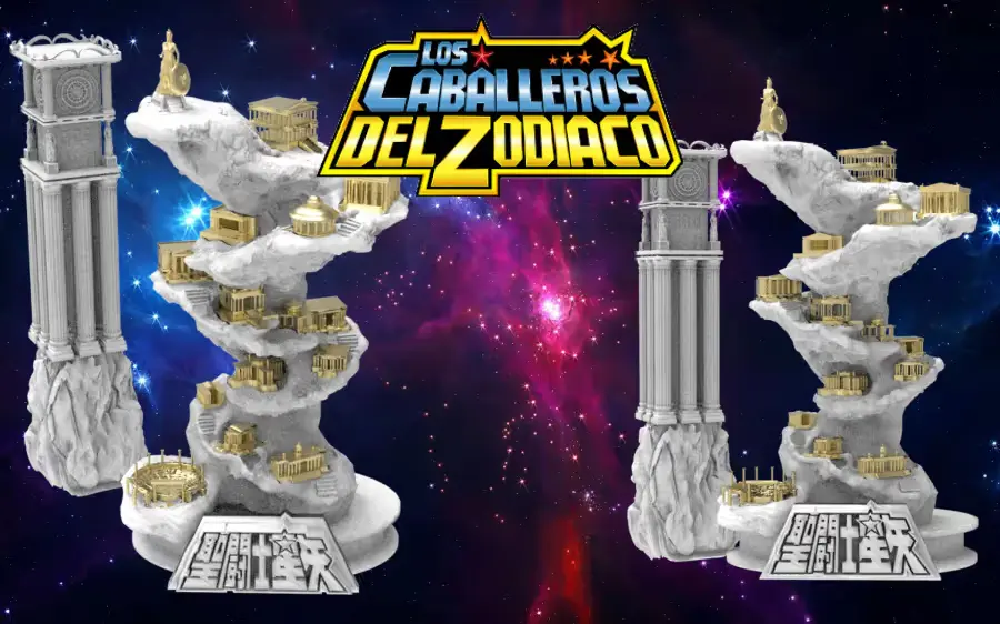 12 Casas Caballeros Del Zodiaco Archivo Stl Impresión 3d