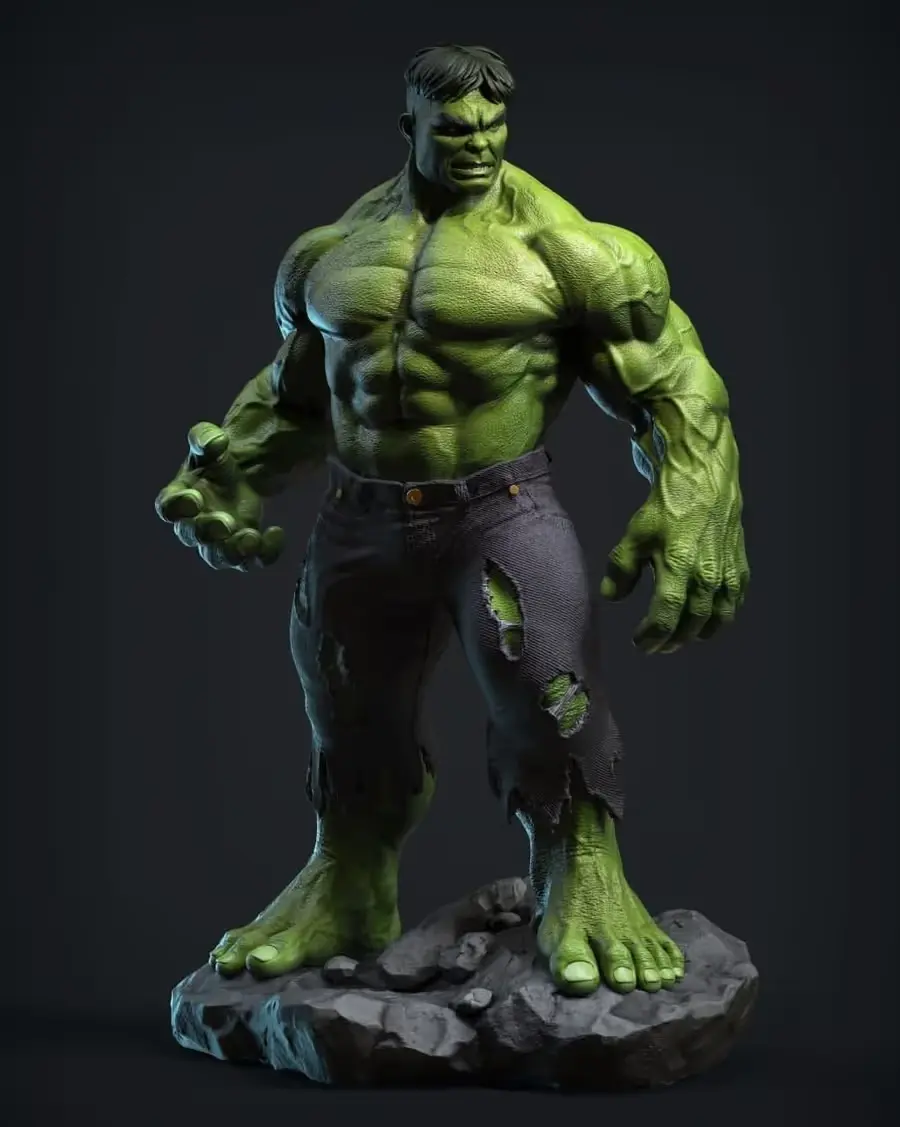 2461 Hulk Archivo Stl Obj Para Impresion 3D