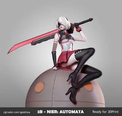 2B Nier Automata Stl Archivo Stl Para Impresion 3D