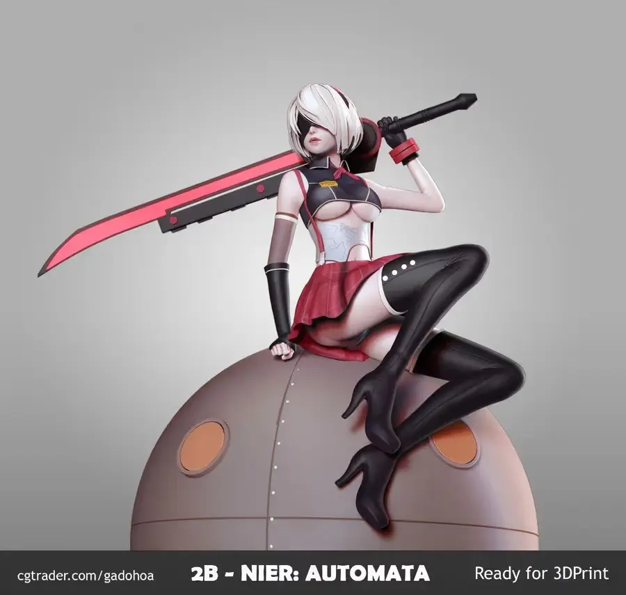 2B Nier Automata Stl Archivo Stl Para Impresion 3D