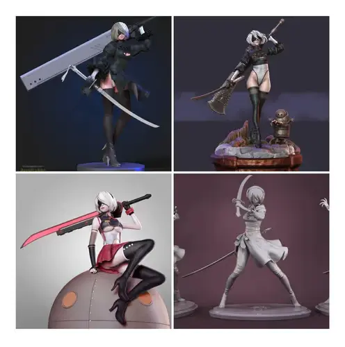 2b X4 Archivos Stl/obj Para  Impresión 3d