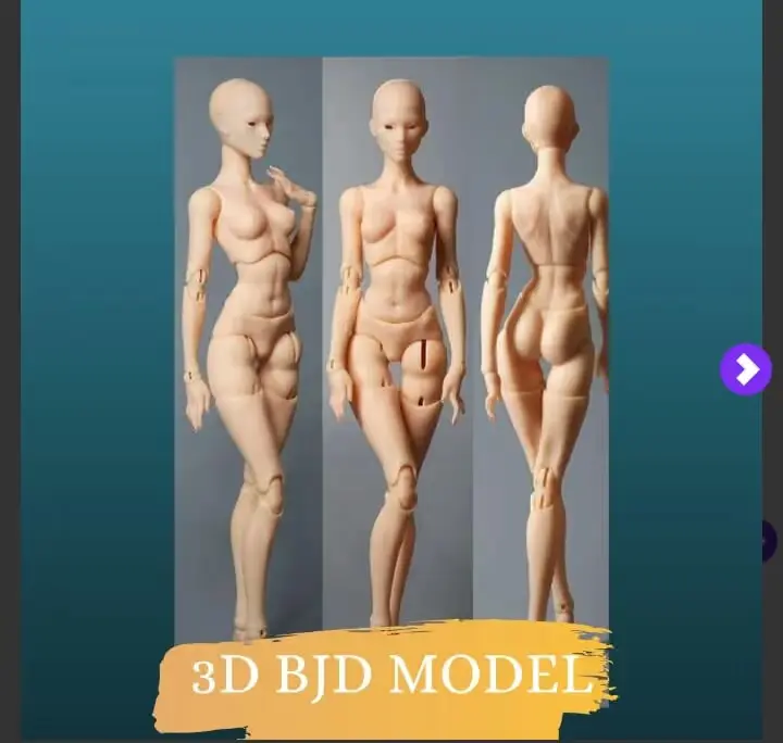 3D Bjd Archivo Stl Para Impresion 3D