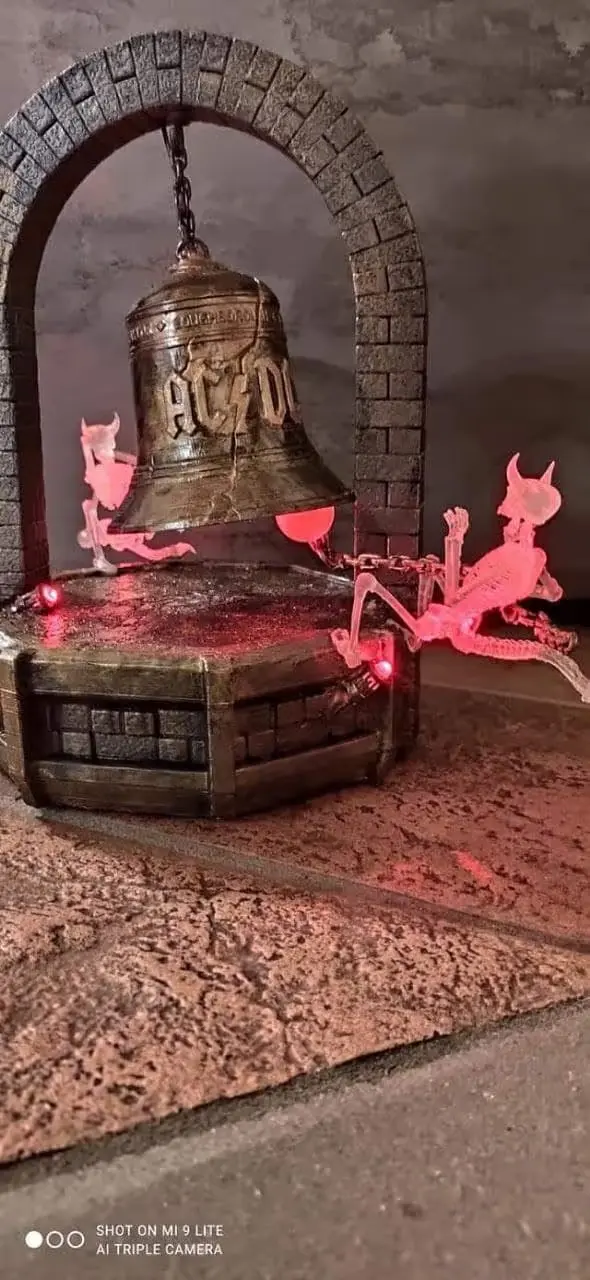 Ac Dc Hells Bells Archivo Stl Para Impresion 3D