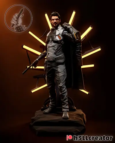 Adam Jensen Archivo Stl Obj Para Impresion 3D