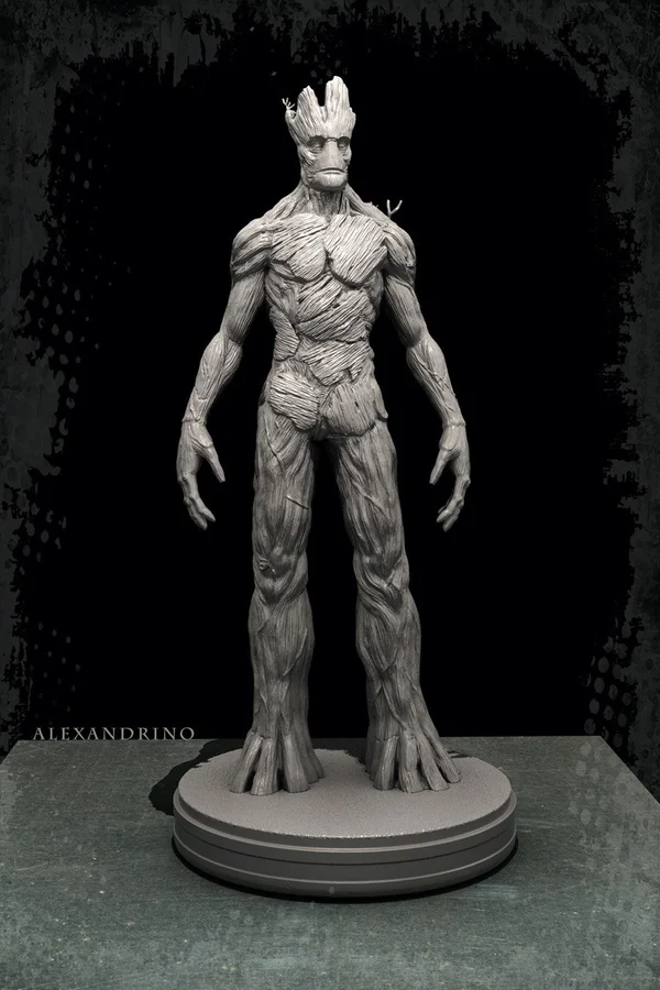 Adult Groot Archivo STL Impresión 3D