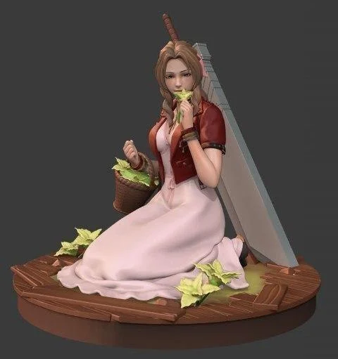 Aerith Ff7 Archivo STL Impresión 3D