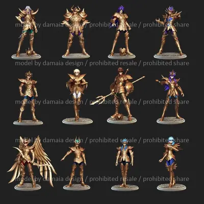 Saint Seiya Capricorn Archivo Stl Para Impresion 3D