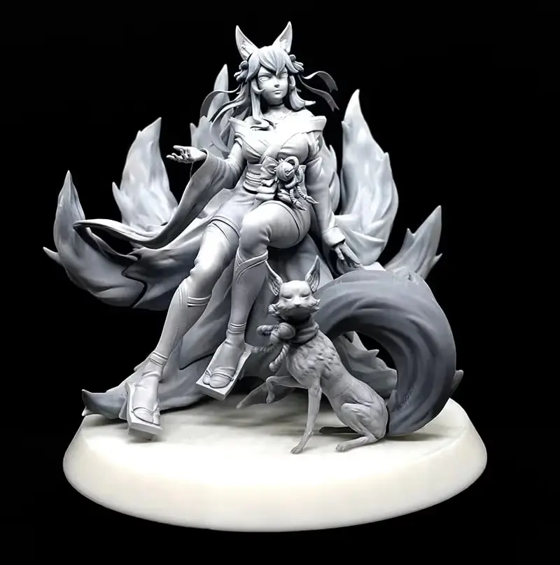 Ahri Archivo Stl Obj Para Impresion 3D