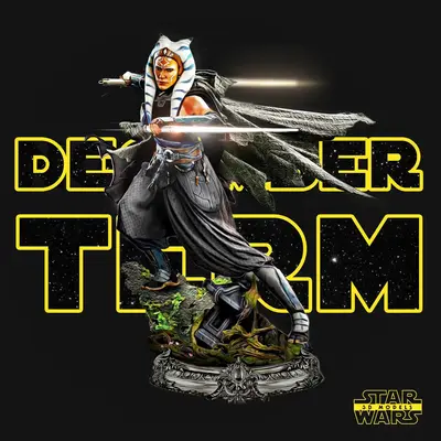 Ahsoka Tano Escultura Archivo Stl Para Impresion 3D