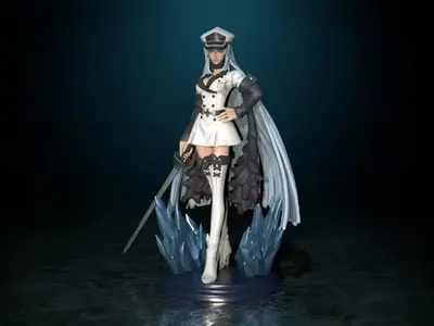 Akame Ga Kill Esdeath - Mitsuk Archivos Stl Obj Impresión 3d
