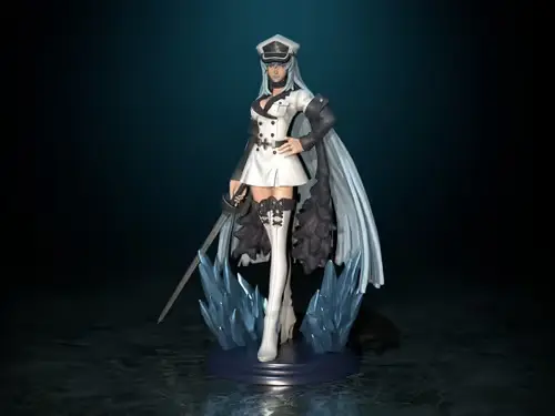 Akame Ga Kill Esdeath - Mitsuk Archivos Stl Obj Impresión 3d