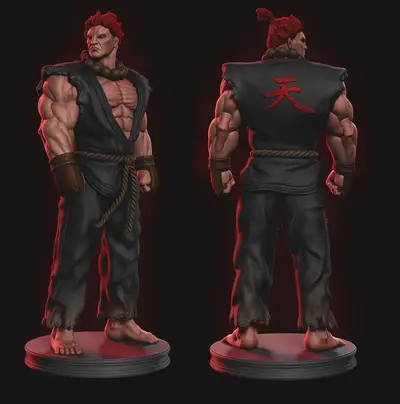 Akuma Archivo Stl Para Impresion 3D