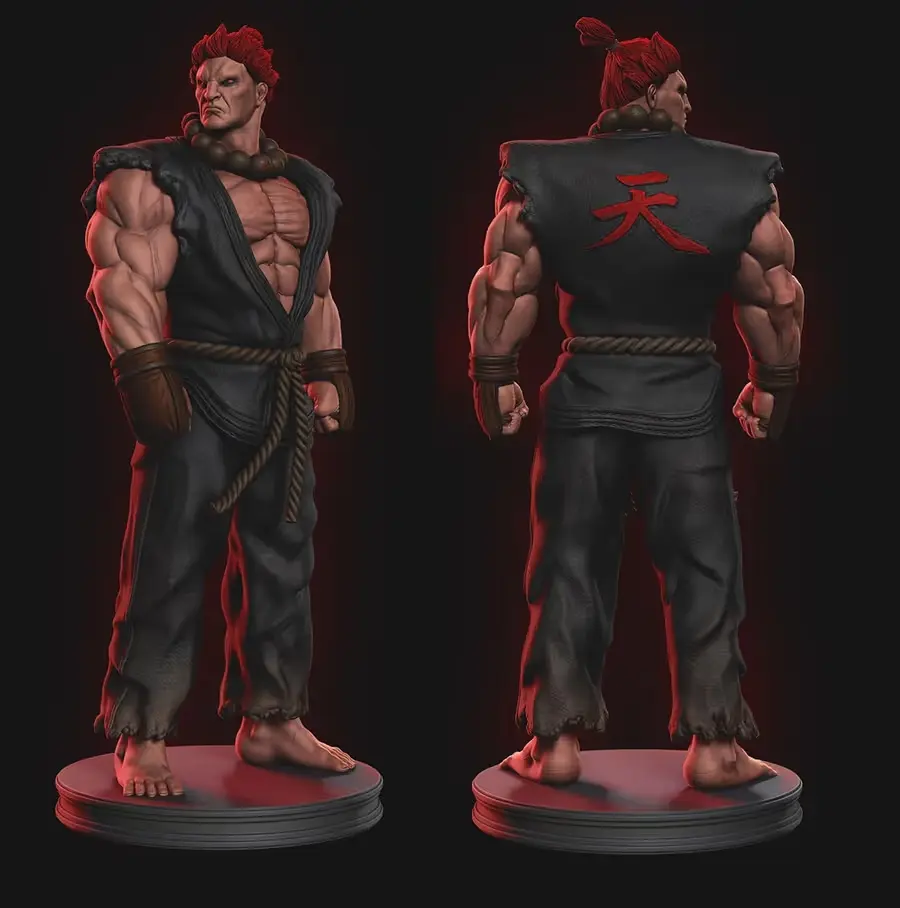 Akuma Archivo Stl Para Impresion 3D