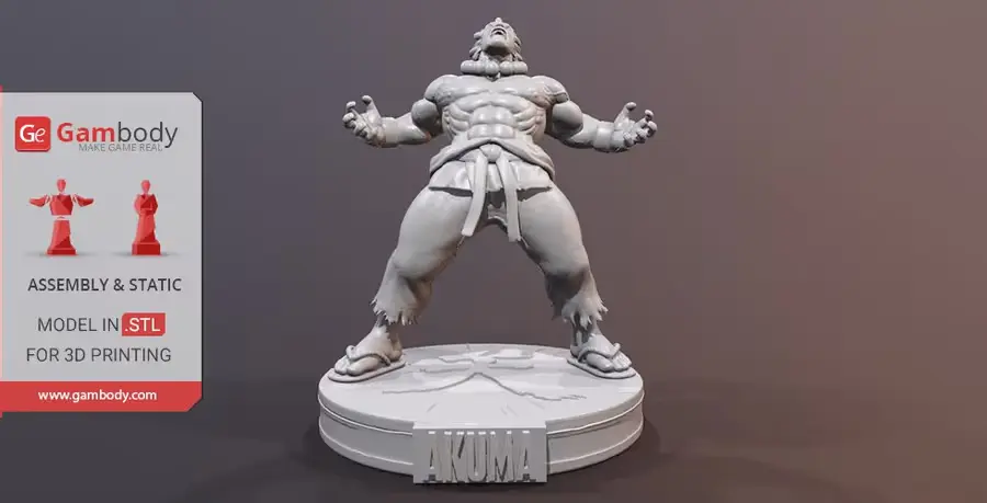 Akuma Archivo Stl Para Impresion 3D