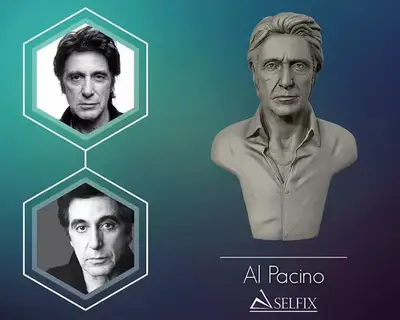 Al Pacino Bust Archivos Stl Impresión 3d