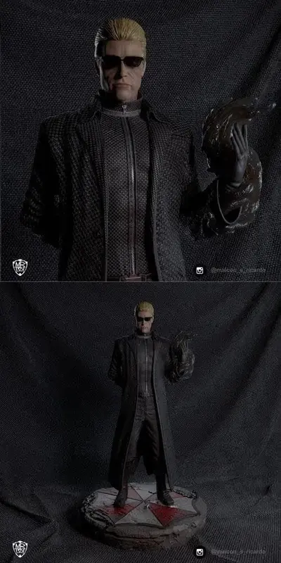 Albert Wesker Resident Evil 5 Archivo STL para Impresion 3D