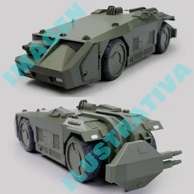 Alien Apc Fab Archivo Stl Para Impresión 3d