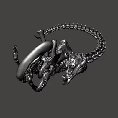 Alien Xenomorph Articulado Archivo Stl Para Impresión 3d