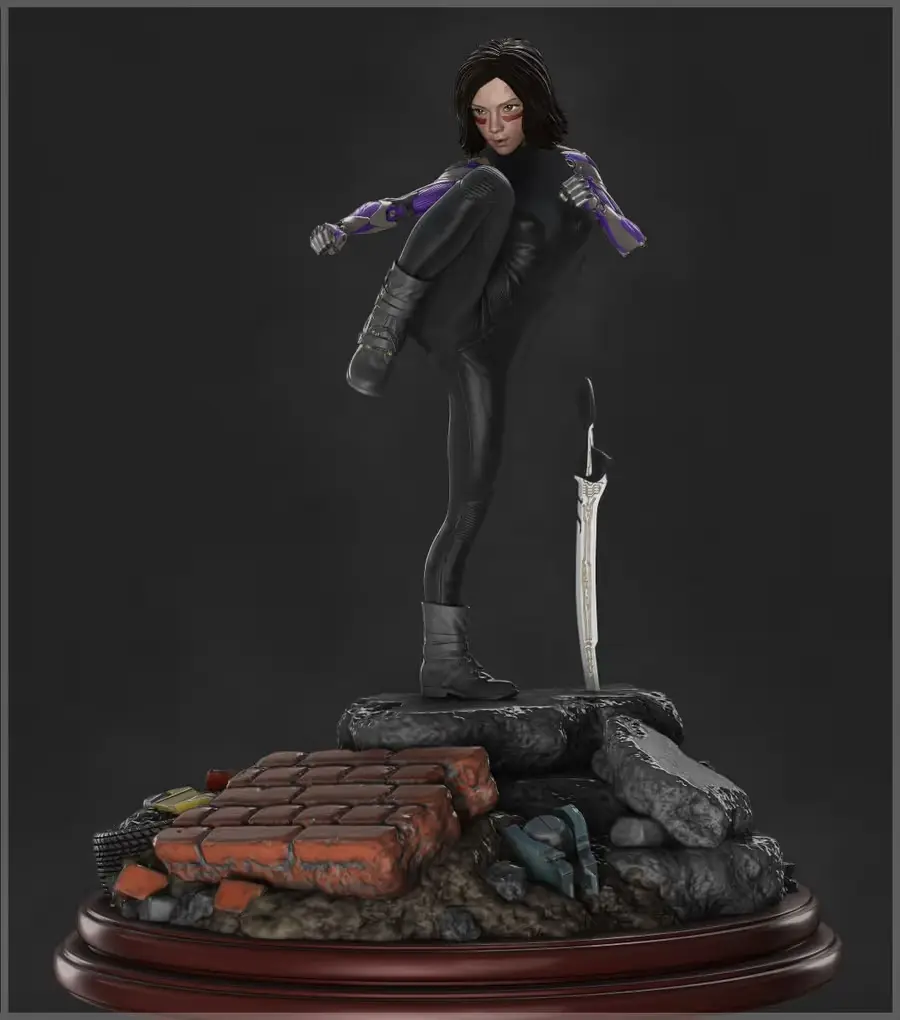 Alita Battle Angel 02 Archivo Stl Para Impresion 3D