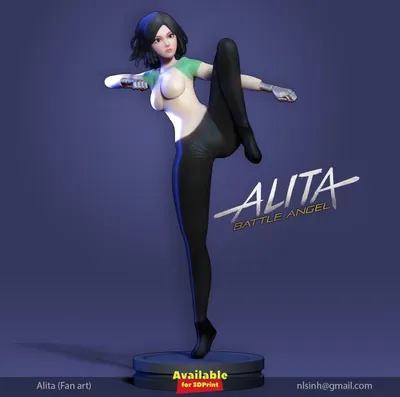 Alita Battle Angel Fan Art Archivo STL Impresión 3D