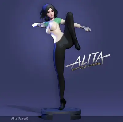 Alita Battle Angel Nlsinh Archivo Stl Para Impresión 3d