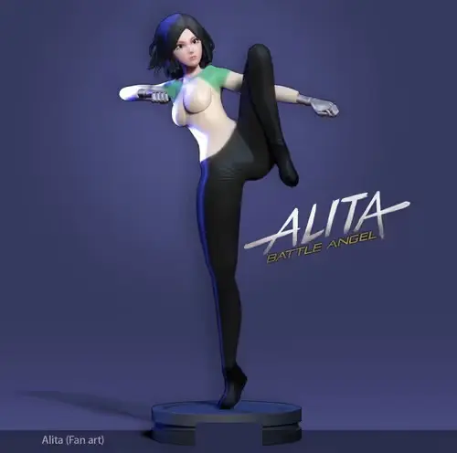 Alita Battle Angel Nlsinh Archivo Stl Para Impresión 3d