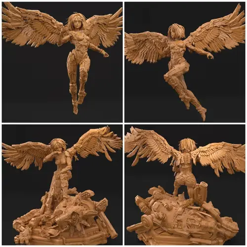 Alita Pack 02 X 2 Archivos Stl Impresión 3d