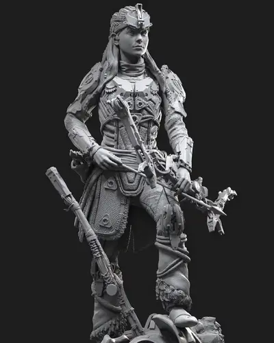 Aloy Horizon Zero Dawn Archivo Stl Para Impresion 3D