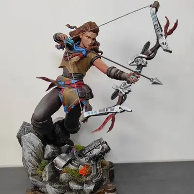 Aloy Horizon Zero Dawn Archivo Stl Para Impresion 3D