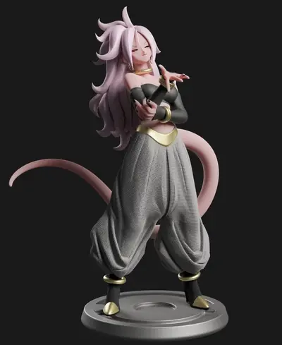 Android 21 Majin Archivo Stl Para Impresion 3D