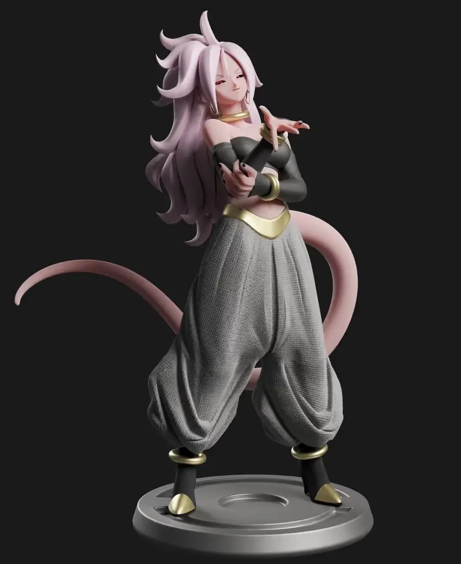 Android 21 Majin Archivo Stl Para Impresion 3D