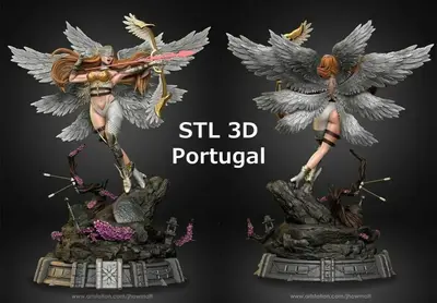 Angewomon Arrow Digimon Archivo Stl Para Impresion 3D