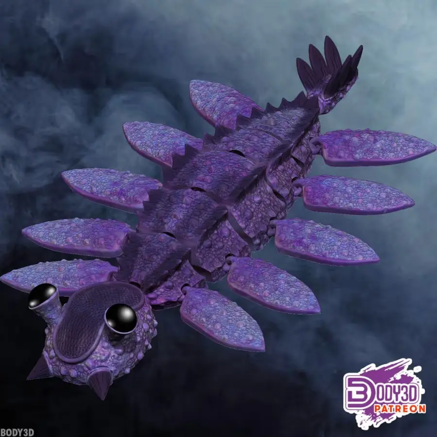 Anomalocaris Archivo Stl Obj Para Impresion 3D
