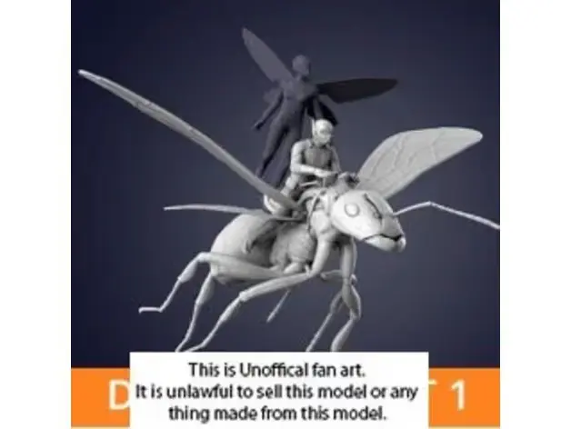 Ant Man The Wasp Archivo Stl Para Impresion 3D