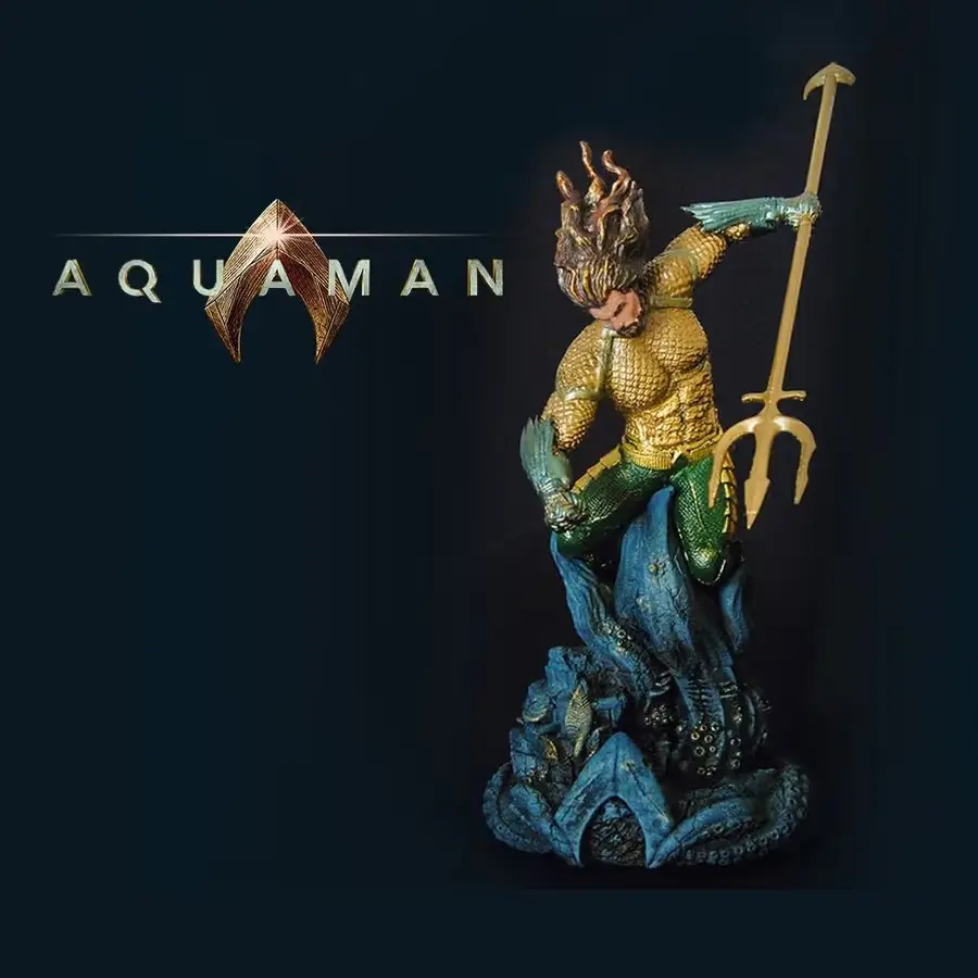 Aquaman DC Archivo STL OBJ para Impresion 3D