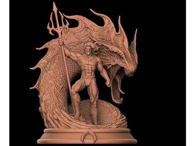 Aquaman Diorama Archivo STL Impresión 3D