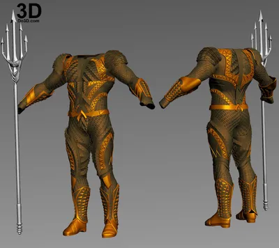 Aquaman Justice League Archivo STL Impresión 3D