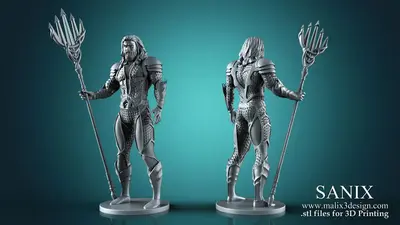 Aquaman Stl Files Archivo Stl Para Impresion 3D