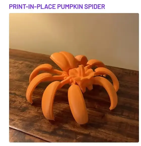 Araña Calabaza Archivo Stl Obj Para Impresion 3D