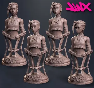 Arcane Jinx Bust Sanix Archivos Stl Para Impresión 3d