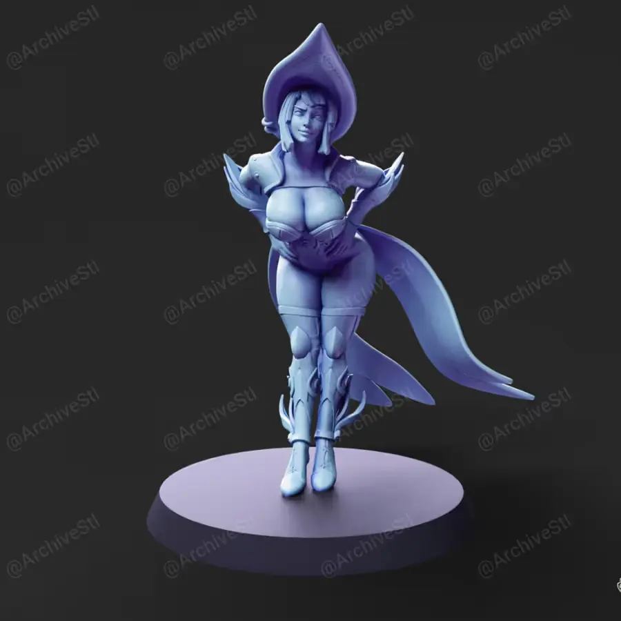 Arcane Witch Archivo Stl Obj Para Impresion 3D