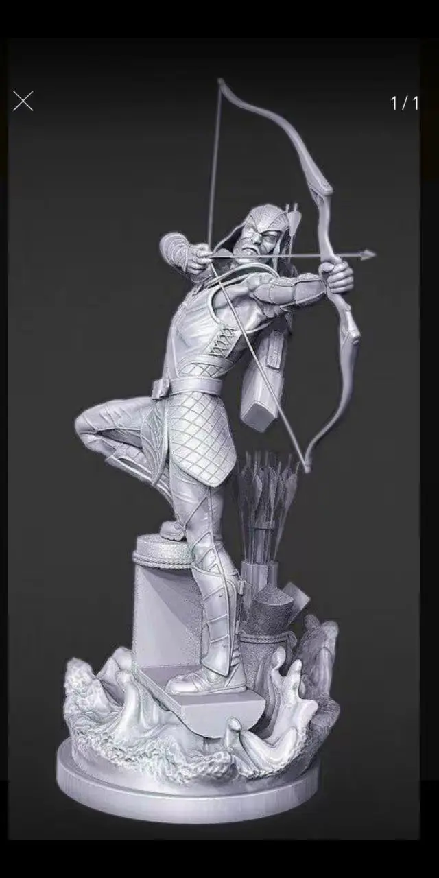 Arquero Verde Archivo Stl Para Impresion 3D