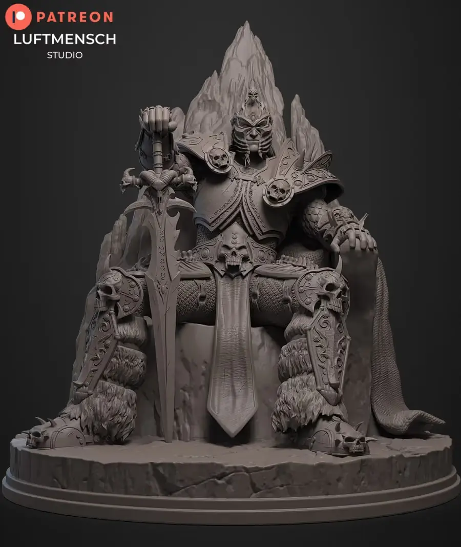 Arthas Lich King Stls Archivo STL OBJ para Impresion 3D