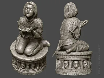 Arya Stark Sin Rostro Archivo STL Impresión 3D