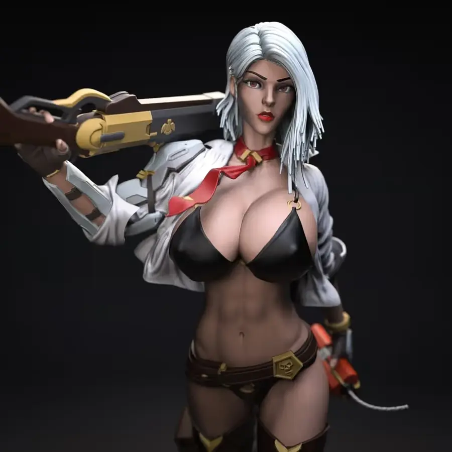 Ashe Overwatch Archivo Stl Para Impresion 3D