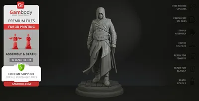 Assassins Creed Archivo STL Impresión 3D