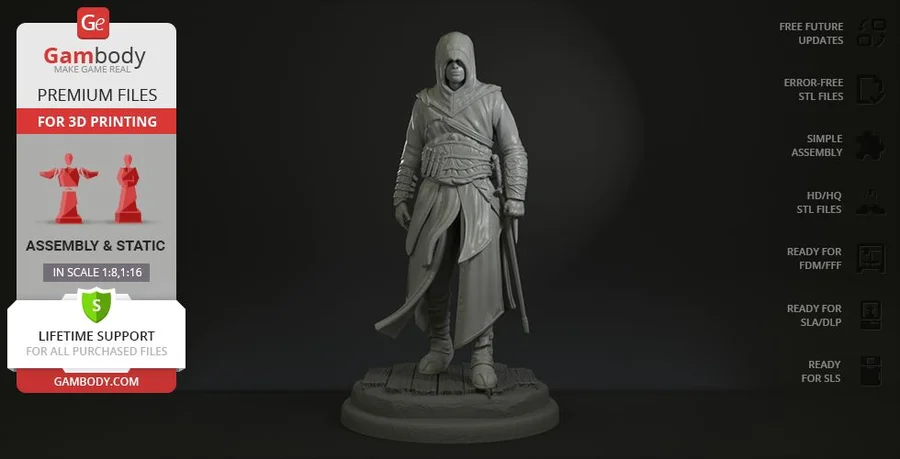 Assassins Creed Archivo STL Impresión 3D