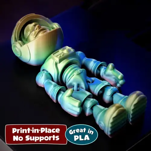 Astronauta Articulado Flexif Archivos Stl Para Impresión 3d