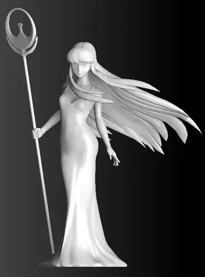 Athena Saint Seiya Saori Archivo Stl Para Impresion 3D