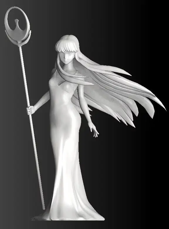Athena Saint Seiya Saori Archivo Stl Para Impresion 3D